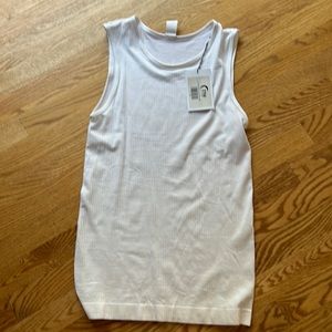 Zyia White Parallel Tank